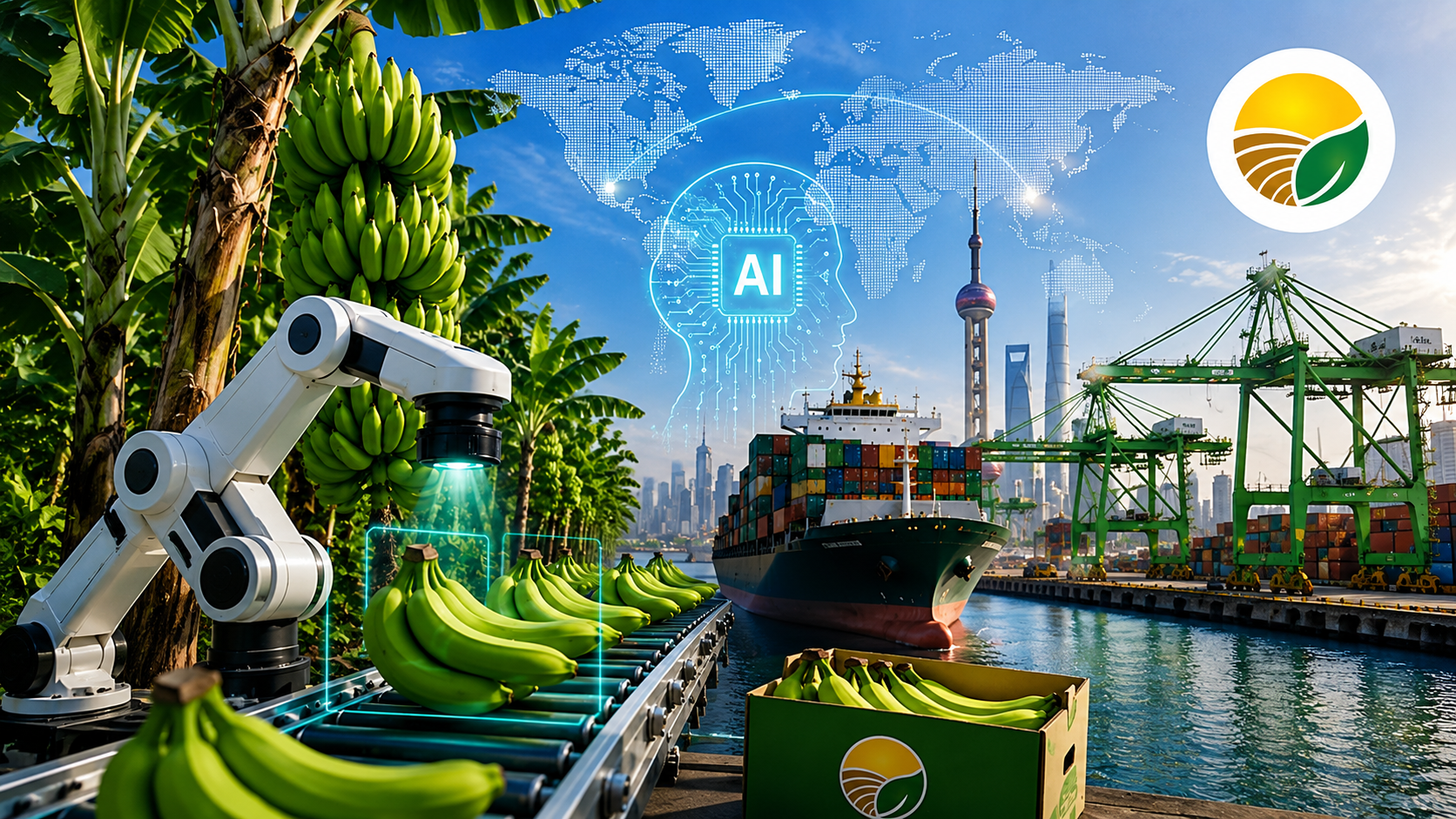 La inteligencia artificial como herramienta estratégica para la competitividad del banano ecuatoriano en el comercio internacional: análisis Machala–Shanghái.
