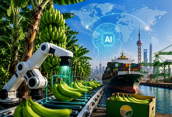 La inteligencia artificial como herramienta estratégica para la competitividad del banano ecuatoriano en el comercio internacional: análisis Machala–Shanghái.